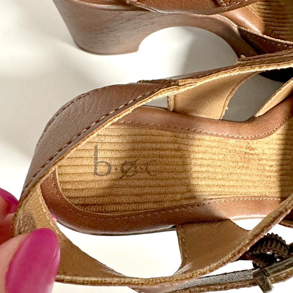 Born Brown Leather Clog Heels - Picture 8 of 11